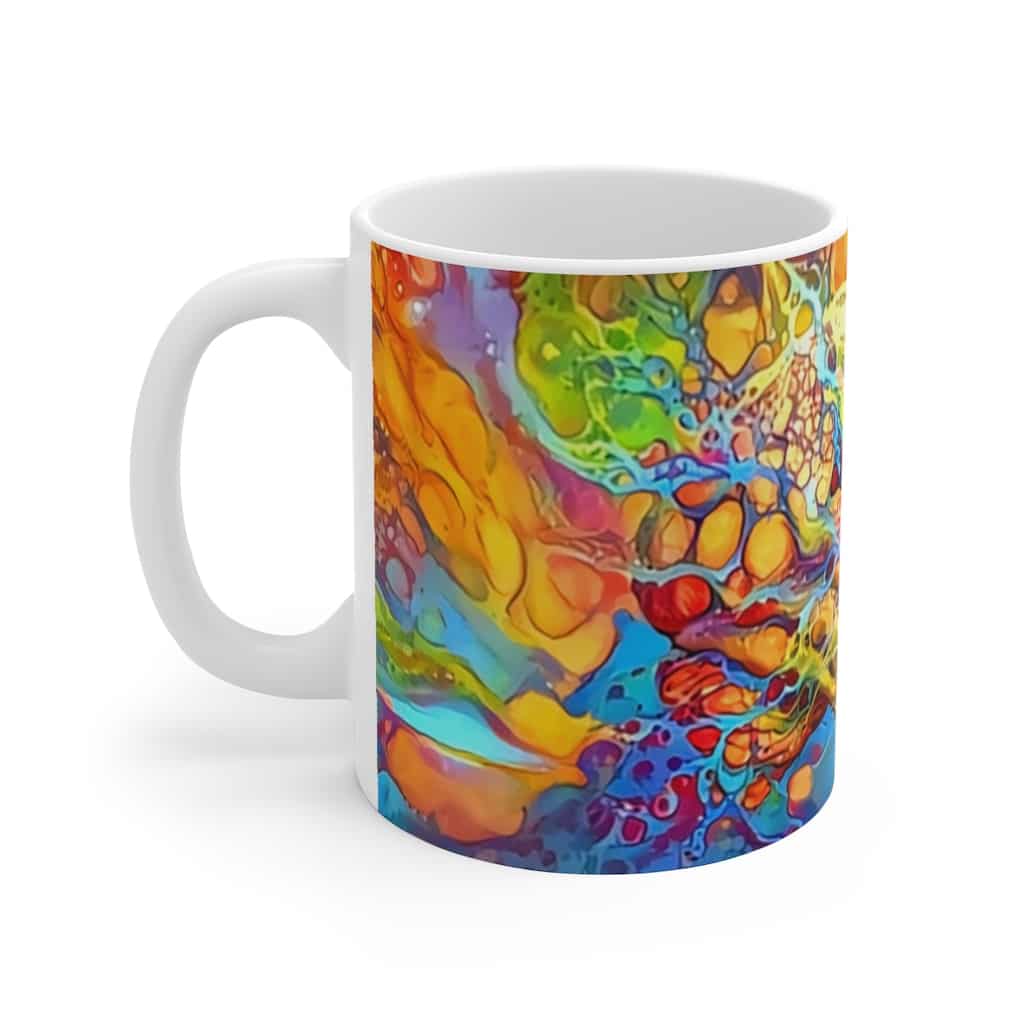 Psychedelic Brain Ceramic Mug - Image 3