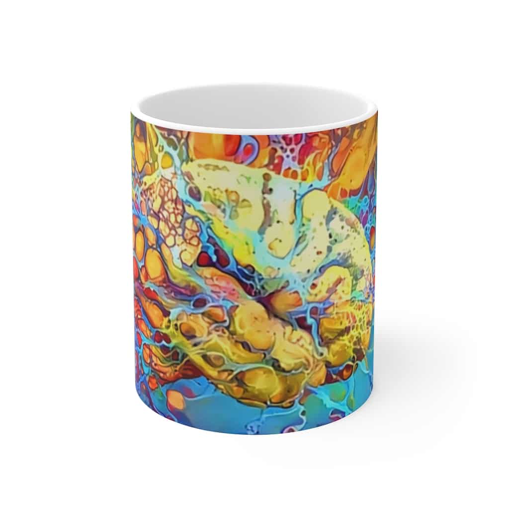 Psychedelic Brain Ceramic Mug