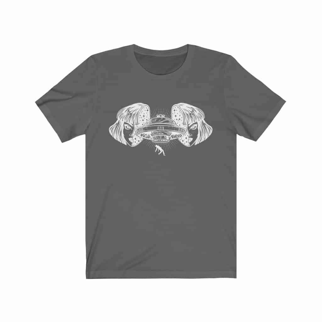 Space Case - Alien Girl Unisex Short Sleeve Tee - Image 5